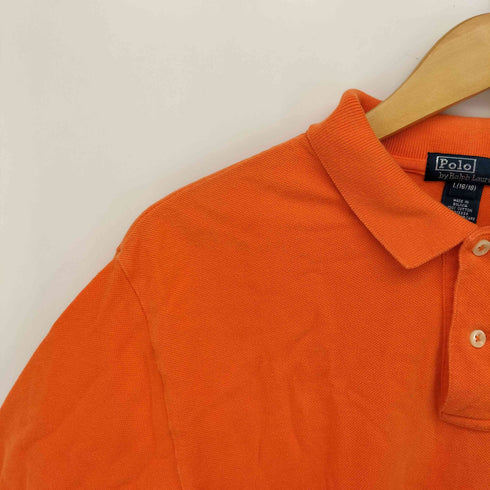 ポロバイラルフローレン Polo by RALPH LAUREN 90S ポニー 刺繍 鹿の子 S/S ポロシャツ JUNIOR メンズ  L(16/18)